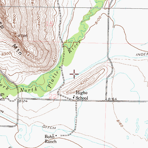 Topographic Map of Independent Ditch, CO