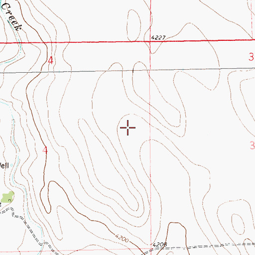 Topographic Map of Little Hoot Oil Field, CO