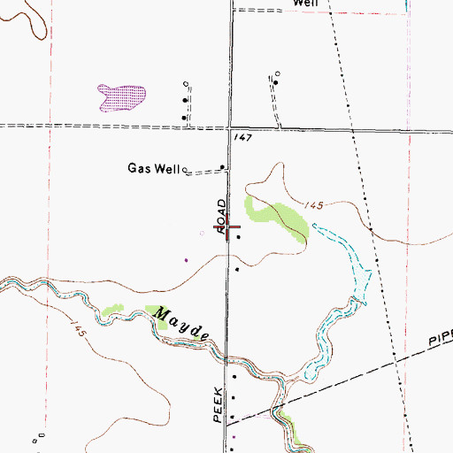 Topographic Map of Tri-County Baptist Church, TX