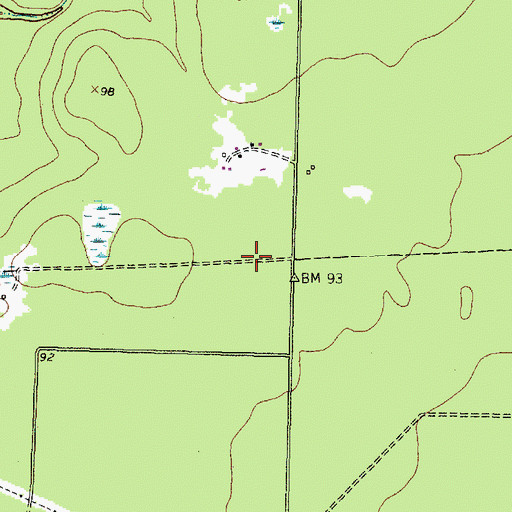 Topographic Map of Glad Tidings Pentecostal Church of God, TX
