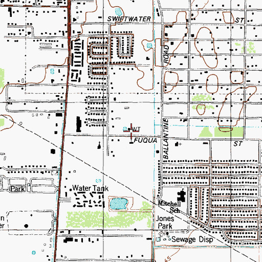 Topographic Map of Covenant United Methodist Church, TX