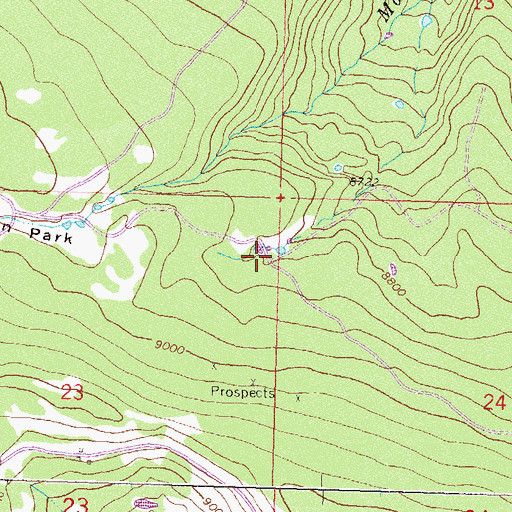 Topographic Map of Yellowjacket Pass Stock Driveway, CO