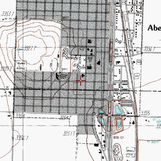 Topographic Map of First Church of the Nazarene, TX