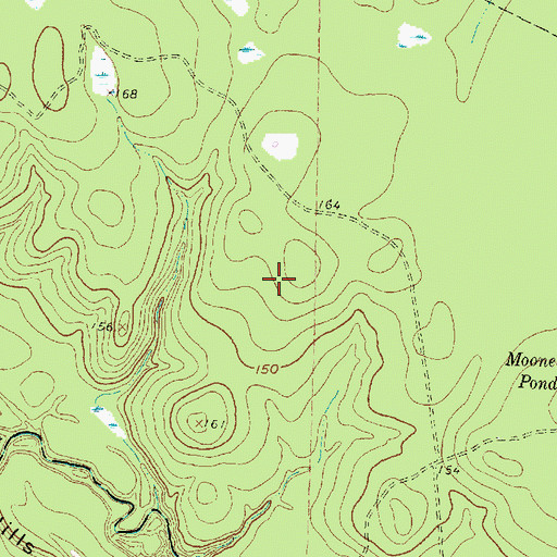 Topographic Map of The Woodlands Church of the Nazarene, TX