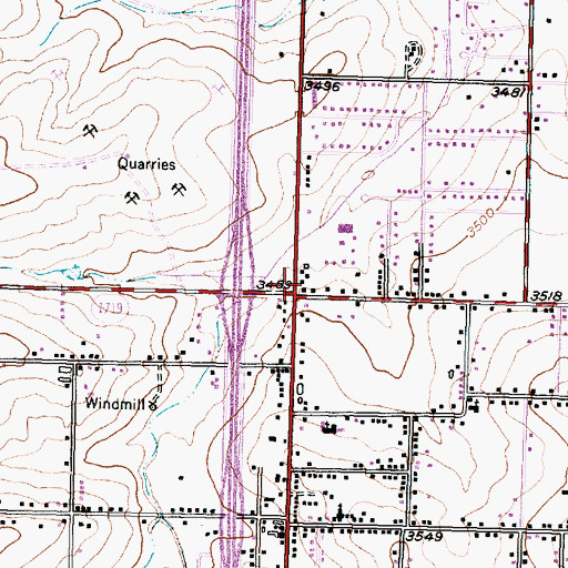 Topographic Map of United Pentecostal Church Camp Ground, TX