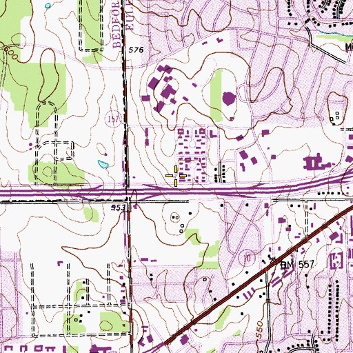 Topographic Map of The Church of Jesus Christ of Latter Day Saints Missionary, TX