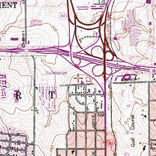 Topographic Map of Western Hills Free Will Baptist Church, TX