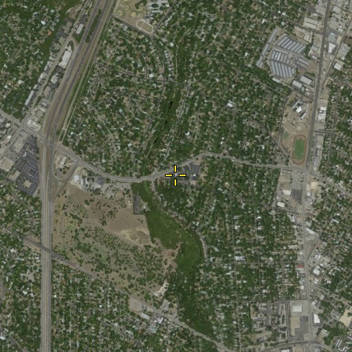 Aerial/Satellite Image of Assembly of God Church of Glad Tidings, TX
