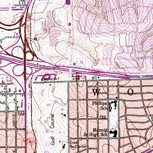 Topographic Map of Crusaders Chapel Church, TX