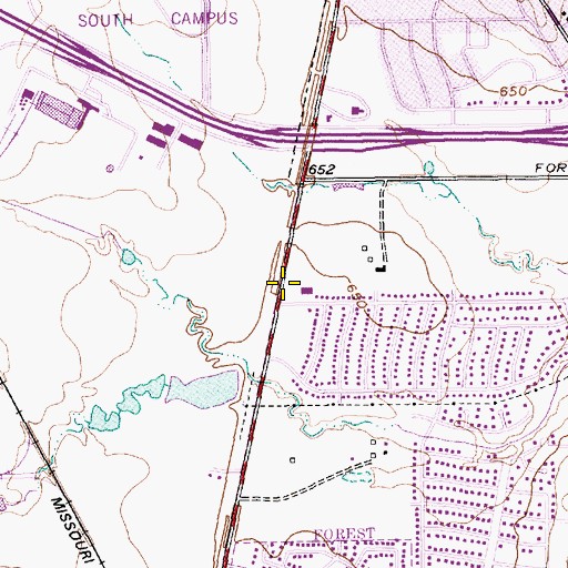 Topographic Map of Shield of Faith Fellowship International Church, TX