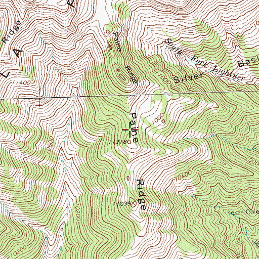 Topographic Map of Paine Ridge, CO