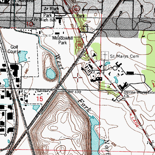 Topographic Map of Five Seasons Country Club, IL
