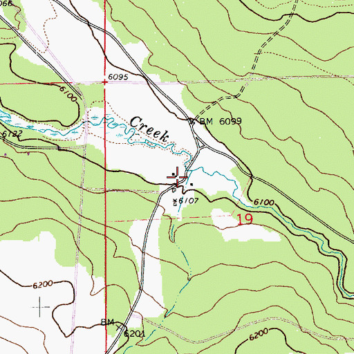 Topographic Map of Silver Creek Post Office (historical), AZ