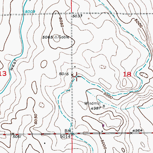 Topographic Map of East Speer Canal, CO