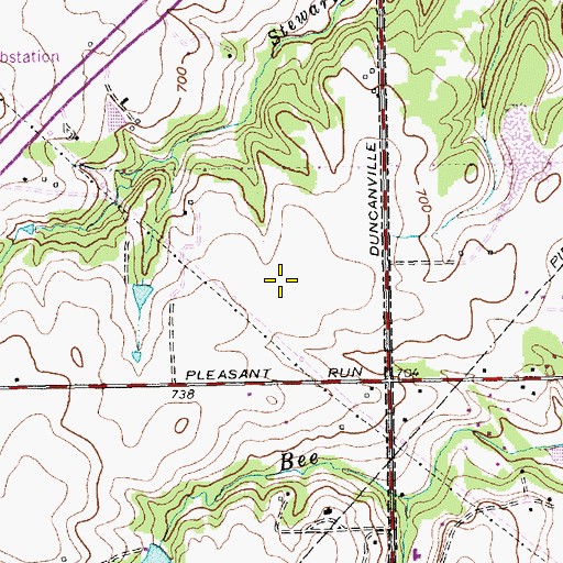 Topographic Map of Tiger Stadium, TX