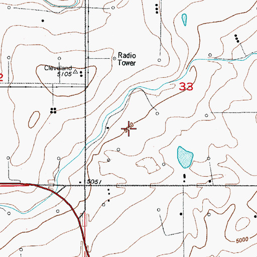 Topographic Map of Stanley Lateral Ditch, CO