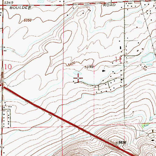 Topographic Map of Marshallville Ditch, CO