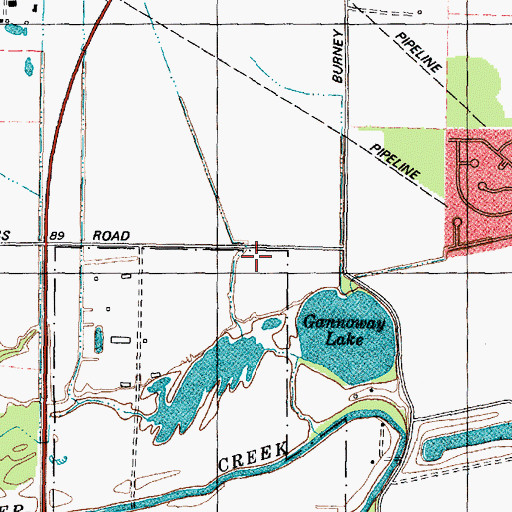 Topographic Map of Kempner High School Baseball Field, TX