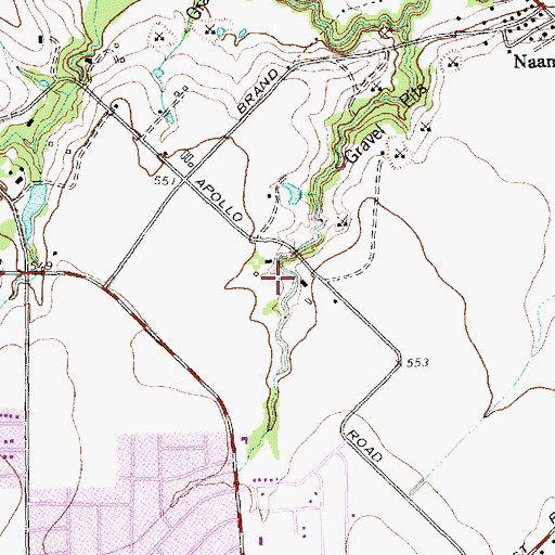 Topographic Map of Coomer Park, TX