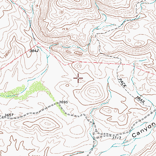 Topographic Map of Chinati Mountains State Natural Area, TX