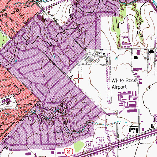 Topographic Map of Lakeland Hill Park, TX