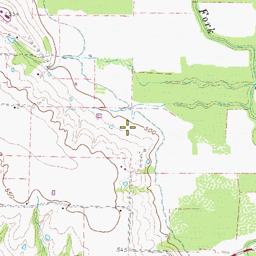 Topographic Map of Highland Park, TX