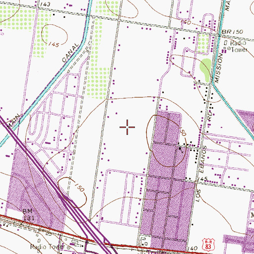 Topographic Map of Nell Tolle Park, TX