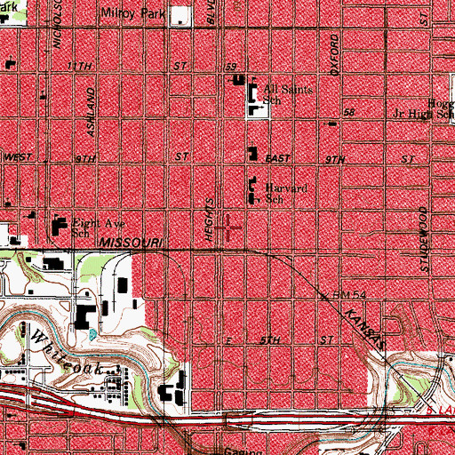 Topographic Map of Meitzen House, TX