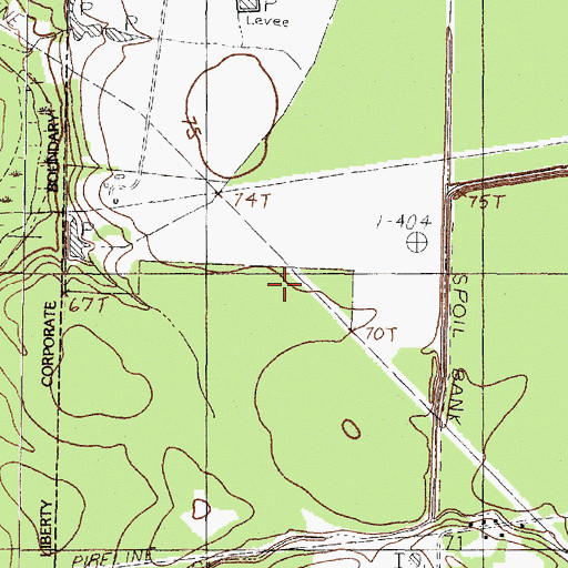 Topographic Map of Gillard-Duncan House, TX