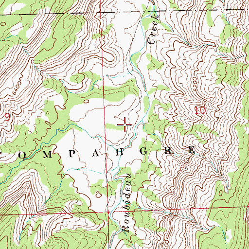 Topographic Map of Ben Lowe Trail, CO