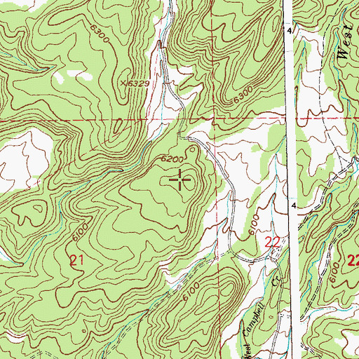 Topographic Map of Long Mesa, CO