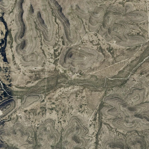 Aerial/Satellite Image of Canon Ranch Railroad Eclipse Windmill, TX