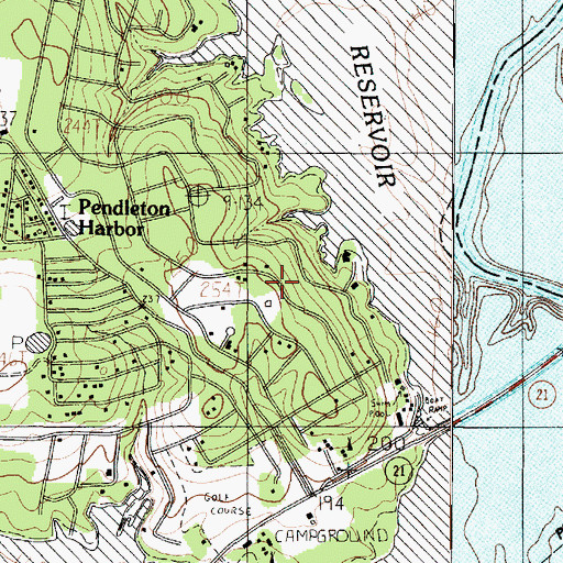 Topographic Map of Oliphant House, TX