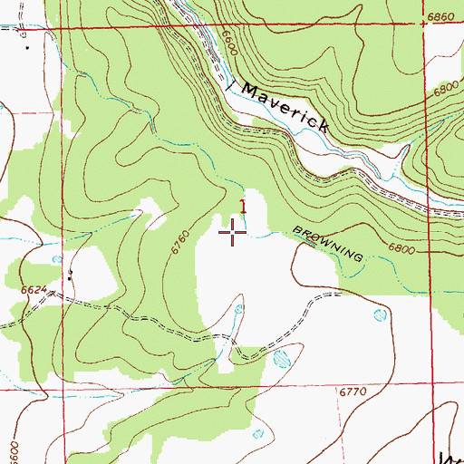 Topographic Map of Browning Ditch, CO