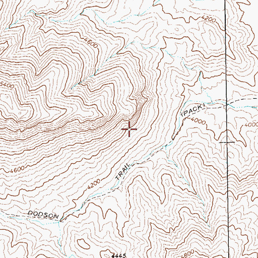 Topographic Map of Dodson Ranch Trail, TX