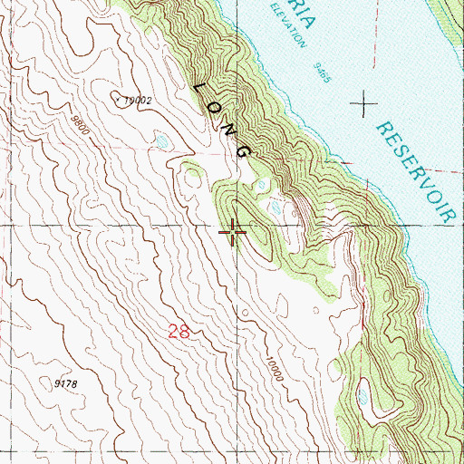 Topographic Map of Long Ridge, CO