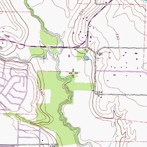 Topographic Map of Bob Woodruff Trail, TX
