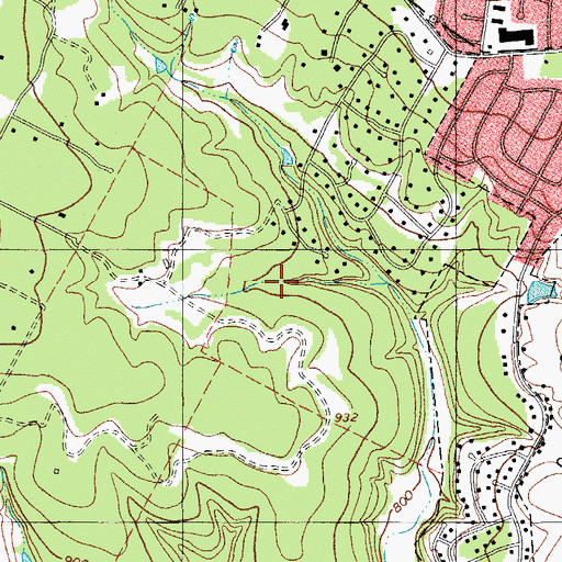 Topographic Map of Trailhead Park Trail, TX