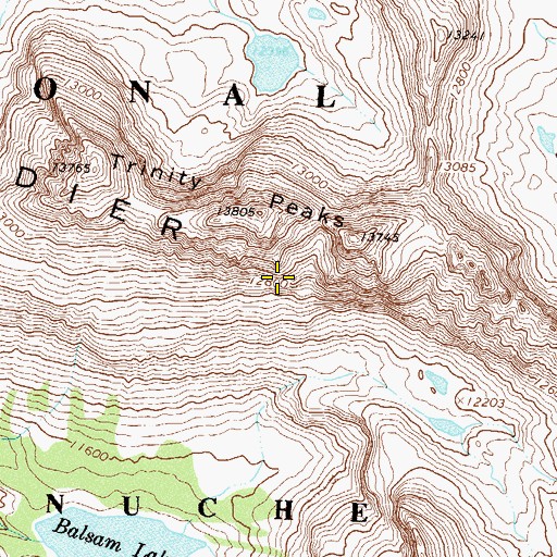 Topographic Map of Grenadier Range, CO