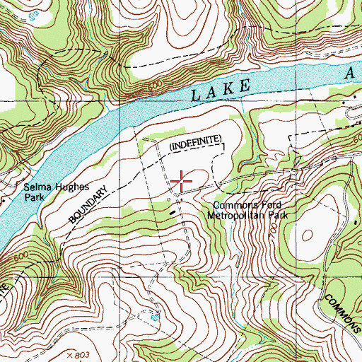 Topographic Map of Pecan Grove Trail, TX