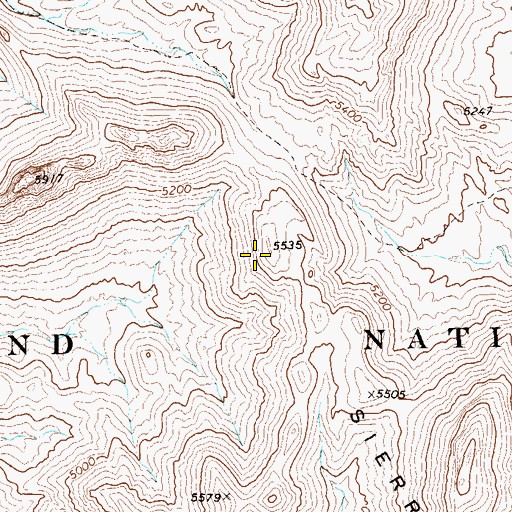 Topographic Map of Outer Mountain Loop, TX