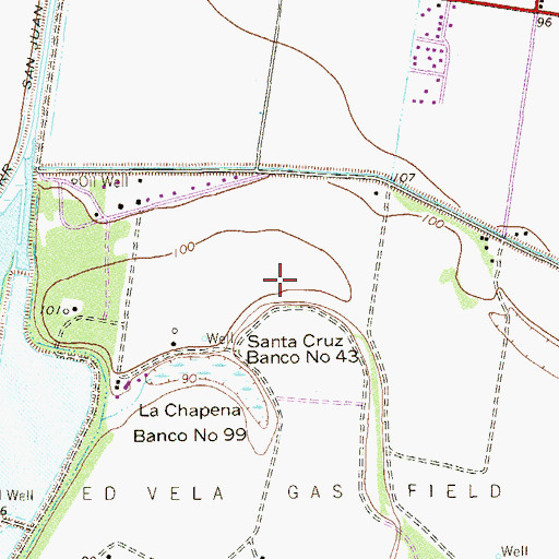 Topographic Map of Lower Rio Grande Valley National Wildlife Refuge Trail, TX