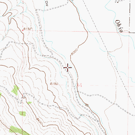 Topographic Map of May Bohm Ditch, CO
