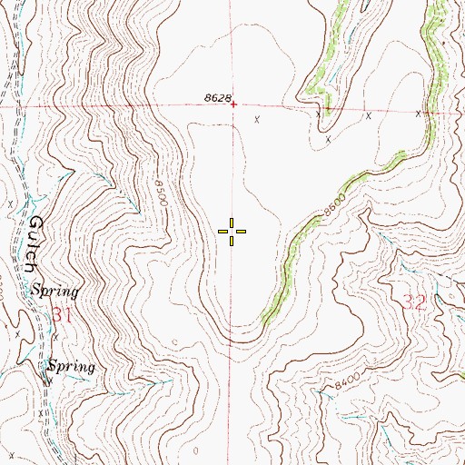 Topographic Map of Flat Top, CO