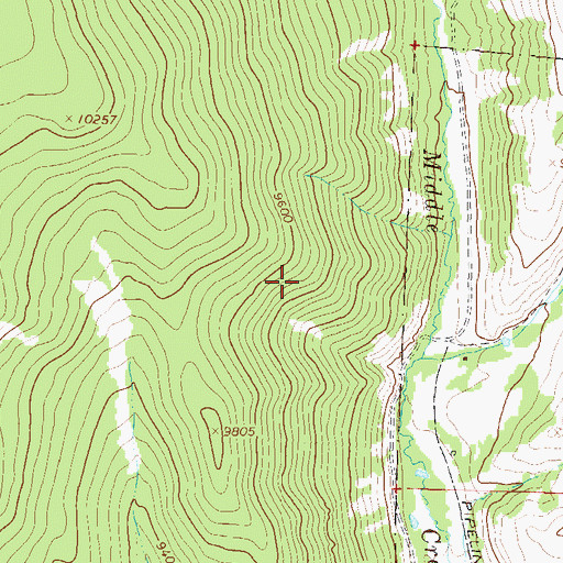 Topographic Map of Monarch Ridge, CO