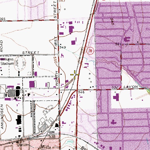 Topographic Map of Embree (historical), TX