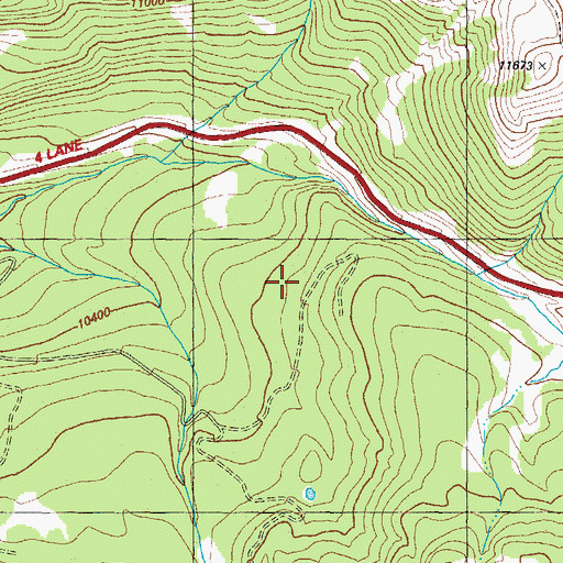 Topographic Map of San Juan Mountains, CO