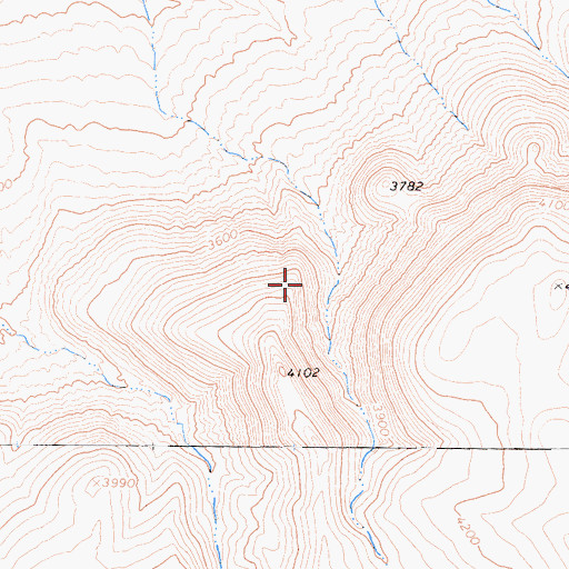 Topographic Map of El Paso Mountains Wilderness, CA