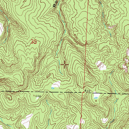 Topographic Map of Garden of the Gods Wilderness, IL