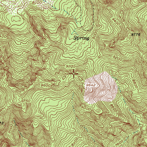 Topographic Map of Mount Olympus Wilderness, UT